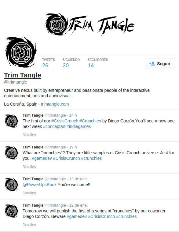 Trim Tangle Twitter Page