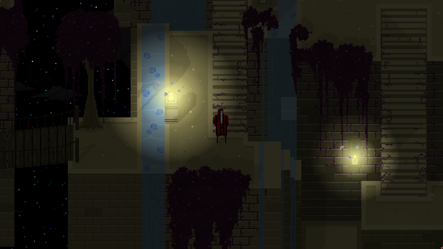 Escenario de Therefore: Los Jardines de Antaño de noche